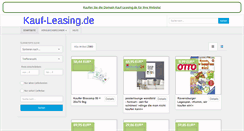 Desktop Screenshot of kauf-leasing.de